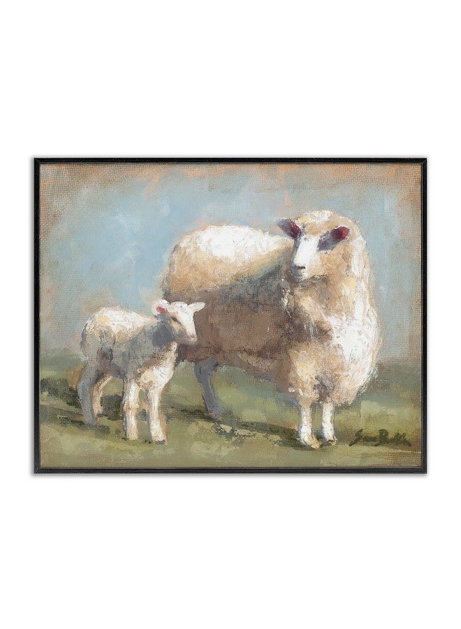 Stupell Industries Sheep Lamb Family Farm Giclee Framed Wall Art, Design by Sara Baker - Image 1