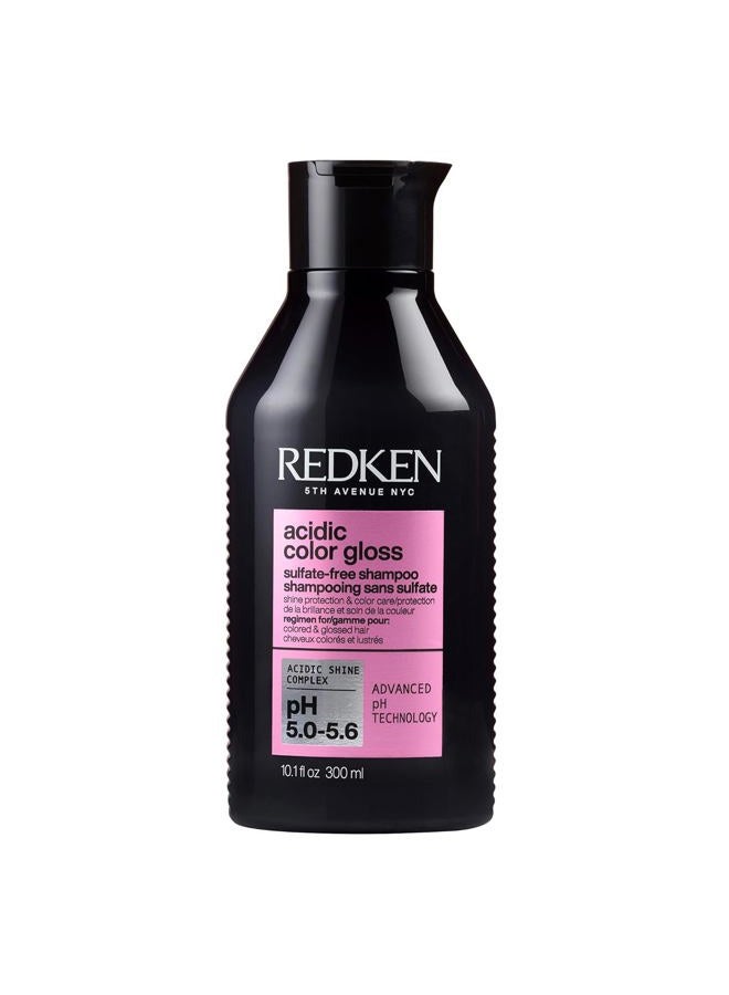 REDKEN Acidic Color Gloss Sulfate-Free Shampoo - Protects Vibrancy, Salon-Grade Hair Shine, For Color-Treated Hair, 10.1 Fl Oz - Image 1