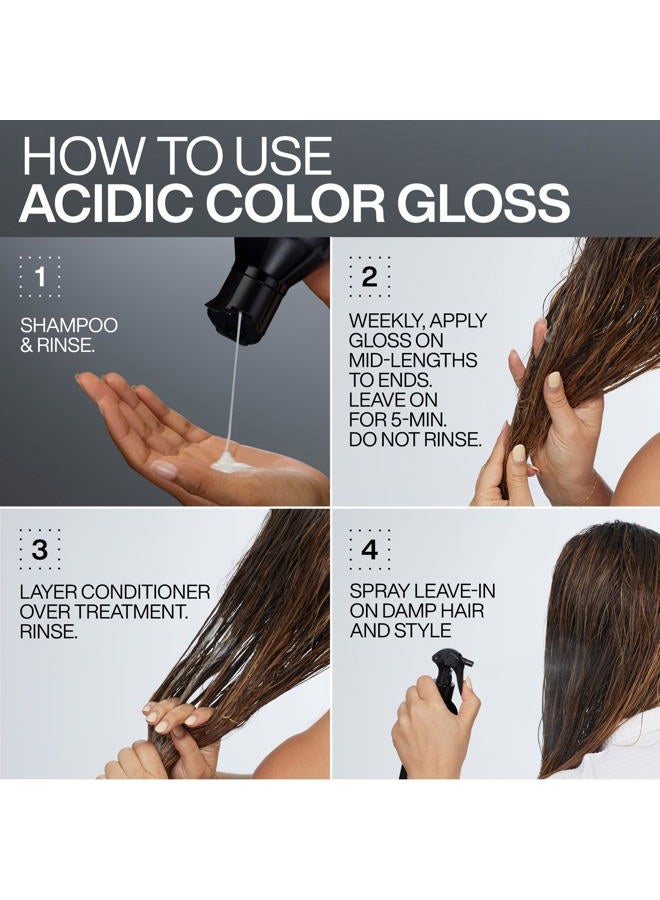REDKEN Acidic Color Gloss Sulfate-Free Shampoo - Protects Vibrancy, Salon-Grade Hair Shine, For Color-Treated Hair, 10.1 Fl Oz - Image 3