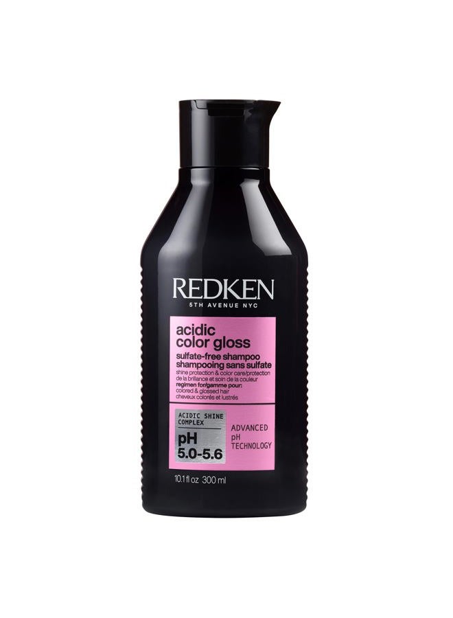 REDKEN Acidic Color Gloss Sulfate-Free Shampoo - Protects Vibrancy, Salon-Grade Hair Shine, For Color-Treated Hair, 10.1 Fl Oz - Image 1