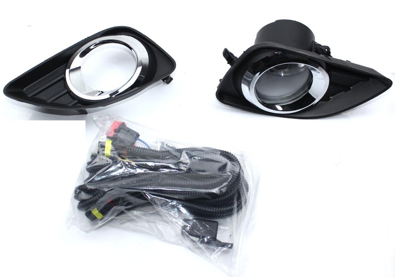 LEVANLIGHT Fog Lights Clear Lens For 2010-2011 Toyota Camry LE/SE/XLE Sedan 4-Door | H11 12V 55W Halogen Bulb Front Driving Lamps |Switch and Wiring Kit |8121006071, 8122006071 - Image 2