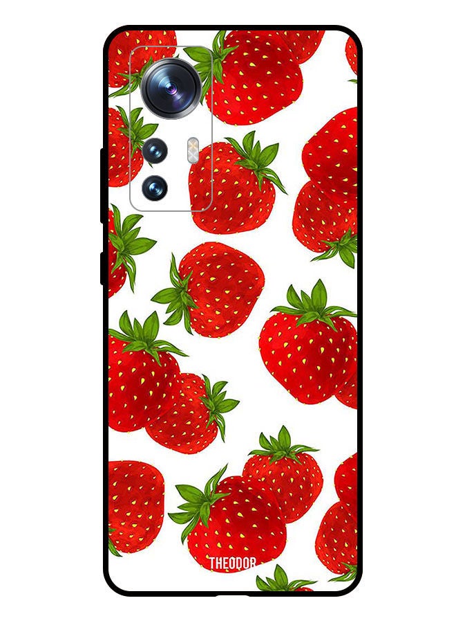 Theodor Protective Case Cover For Xiaomi 12 5G Strawberries - Image 1