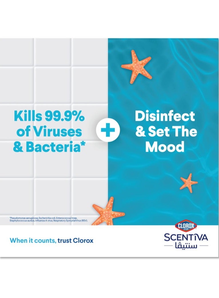 Clorox Scentiva Disinfectant Floor Cleaner Red Sea Breeze 3L - Image 4