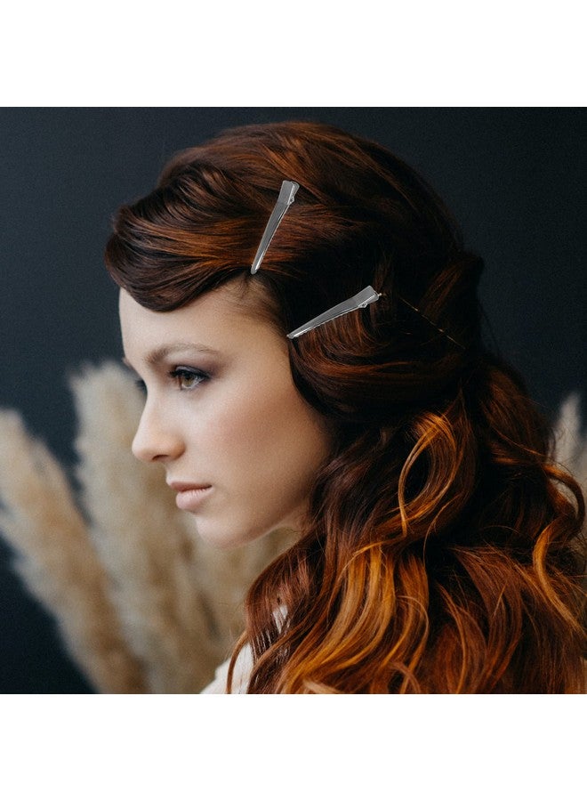 Super Z Outlet 6Cm Silver Alligator Teeth Prongs Clips Holders For Hair Care Arts & Crafts Projects Dry Hanging Clothing Office Paper Document Organization (100 Pieces) - Image 5