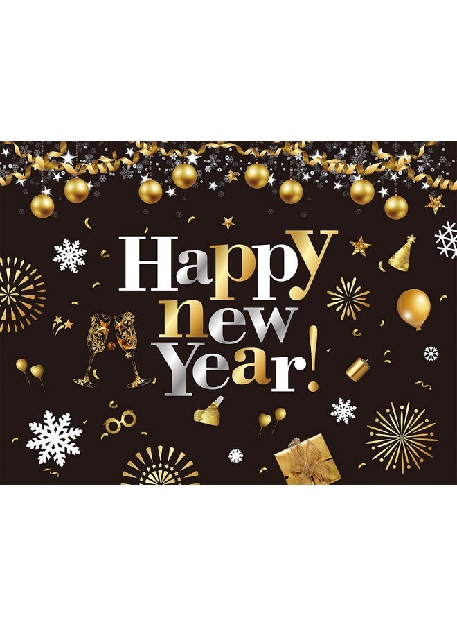 GOER GOER 78 Inch New Year Banner for 2025 New Year Eve Party Decorations Photo Backdrop  - Image 5