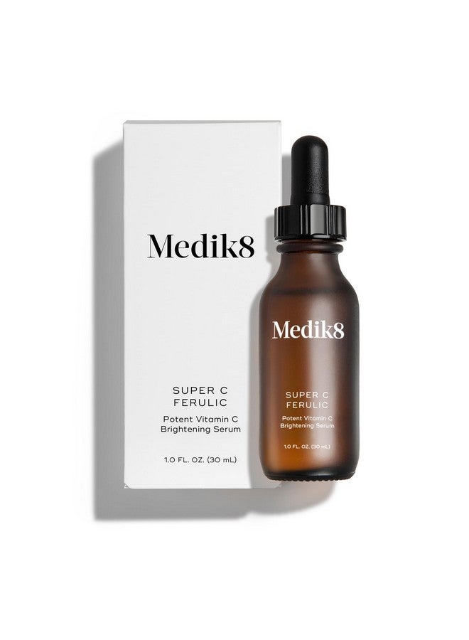 ميديك8 مصل فيتامين C من سوبر سي فيروليك 30% من حمض اللاسكوربيك الإيثيل مع فيتامين E وحمض الفيروليك يستهدف علامات الشيخوخة، 1.0 أونصة - Image 1
