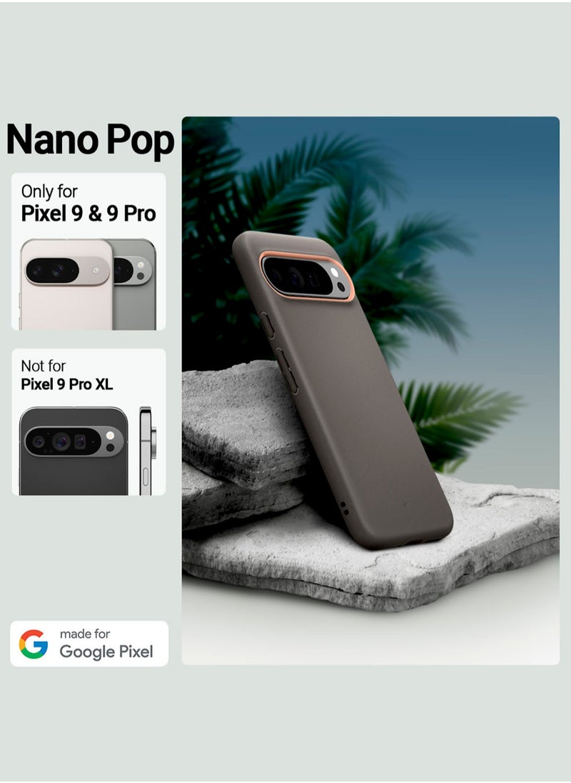 Nano Pop Google Pixel 9 Case / Pixel 9 PRO Case Cover (2024) Military Grade - Papaya Gray