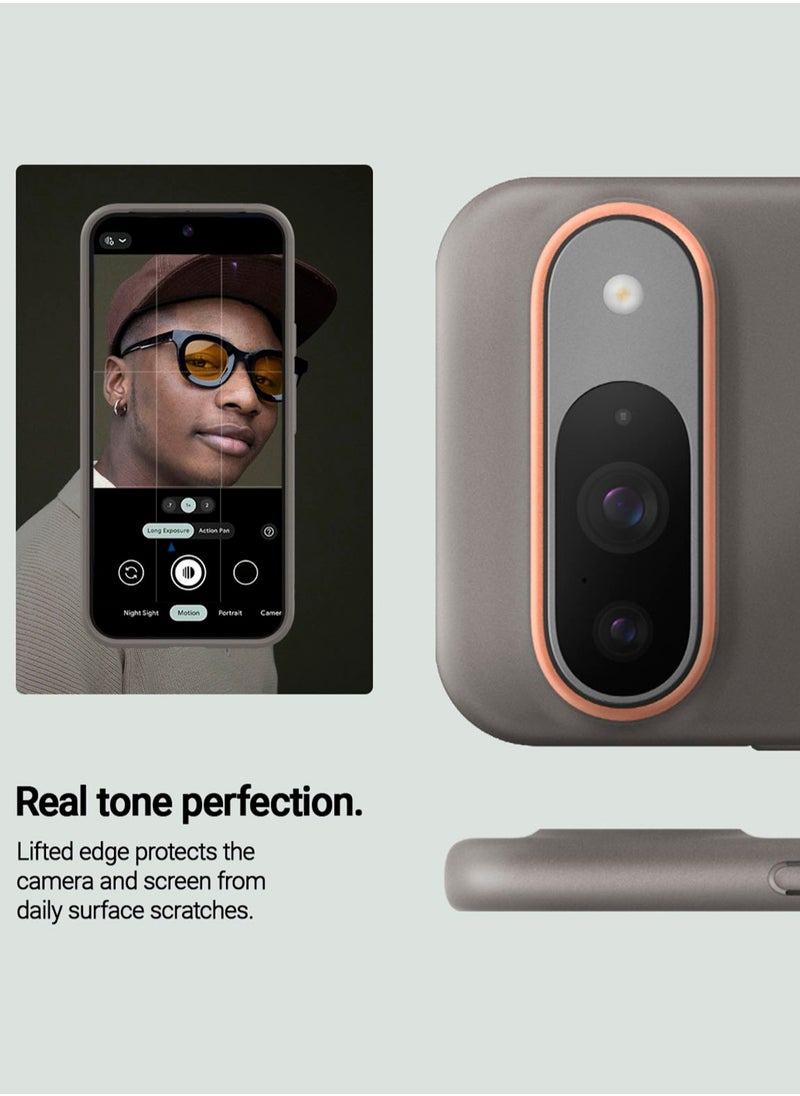 Nano Pop Google Pixel 9 Case / Pixel 9 PRO Case Cover (2024) Military Grade - Papaya Gray