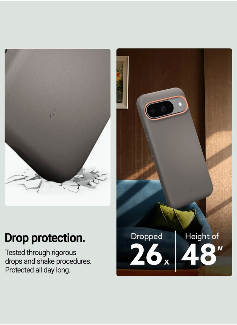 Nano Pop Google Pixel 9 Case / Pixel 9 PRO Case Cover (2024) Military Grade - Papaya Gray