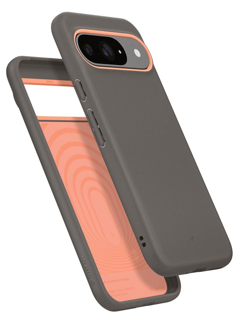 Nano Pop Google Pixel 9 Case / Pixel 9 PRO Case Cover (2024) Military Grade - Papaya Gray