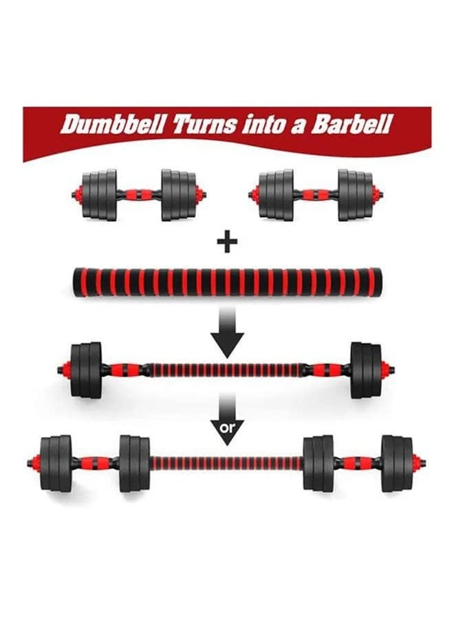 Arabest Adjustable Weight Dumbbell Set, 20 kg Barbell Weight Set for Home Gym, Dumbbell Set 2 Piece Home Hand Held Weights, Push-ups, Free Weight Set Fitness Exercise Equipment for Men and Women  - Image 2