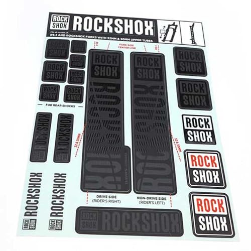 RockShox Decal Kit, 30/32mm, Stealth Black - Image 4