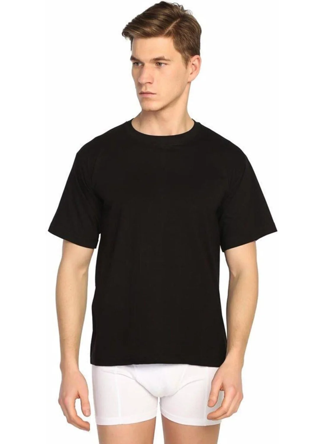 Seher Yıldızı Morning Star Men's Combed Cotton Colored Zero Collar Undershirt 003 - 6 Pieces