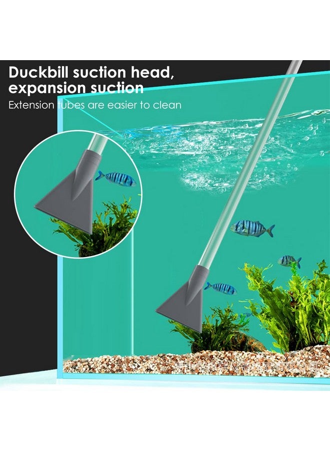 Qpets® 2.6M Manual Fish Tank Cleaner/Fish Tank Siphon and Gravel Cleaner A Hand Syphon Pump to Drain Aquarium Cleaning Tool Gravel Cleaner Aquariums Siphon Pipe for Aquarium - Image 4