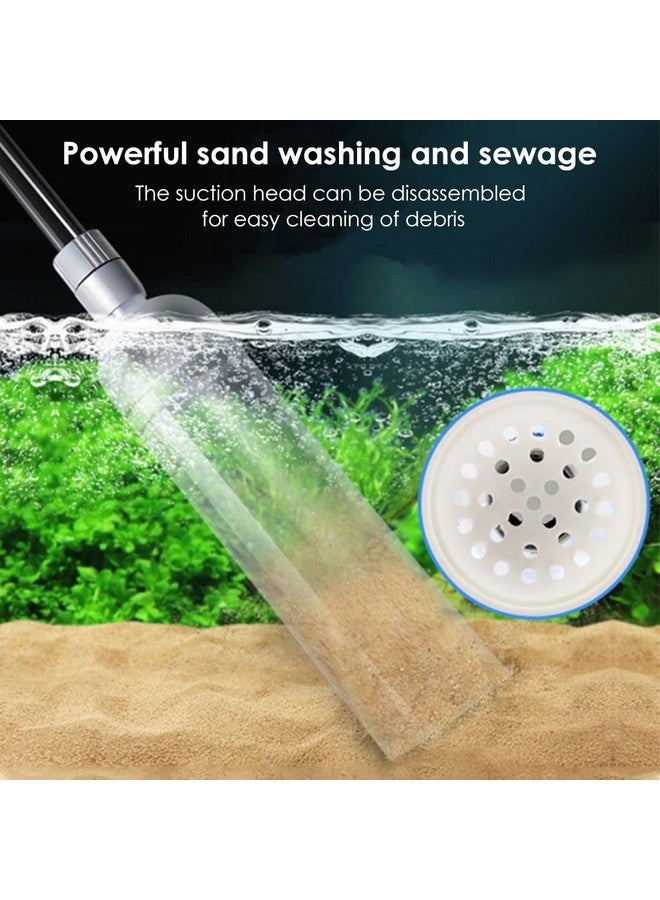Qpets® 2.6M Manual Fish Tank Cleaner/Fish Tank Siphon and Gravel Cleaner A Hand Syphon Pump to Drain Aquarium Cleaning Tool Gravel Cleaner Aquariums Siphon Pipe for Aquarium - Image 2