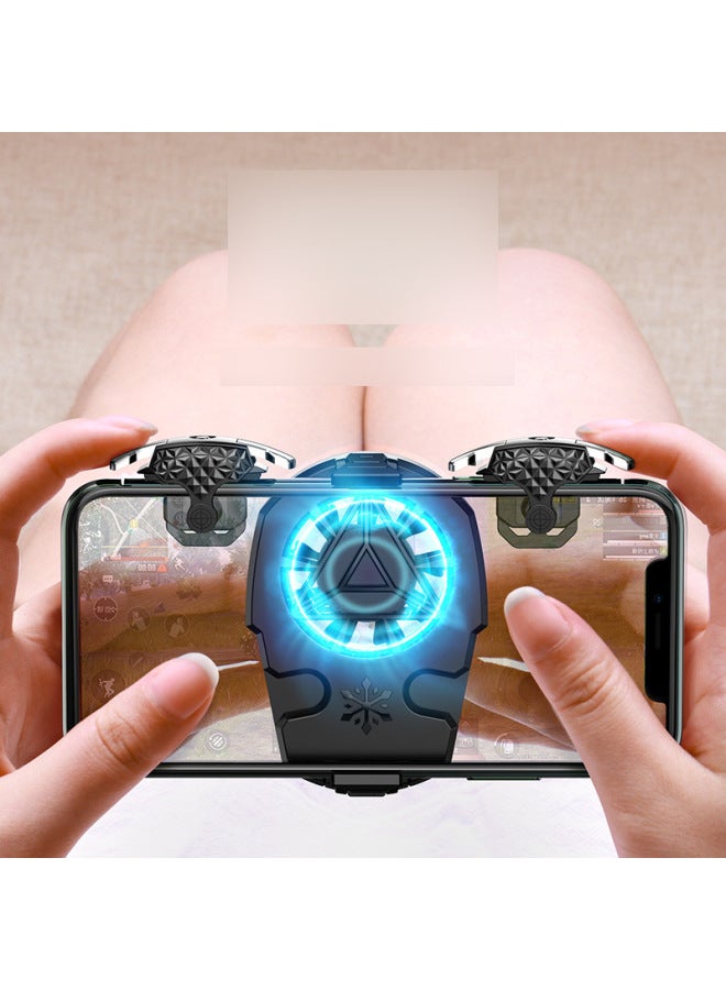 Rechargeable Mobile Phone Radiator Eat Chicken Artifact Integrated 2-in-1 Z02 Heat-eating Chicken Artifact Suit-Product Color:Two-in-one Charging Model (recommend)  - Image 4