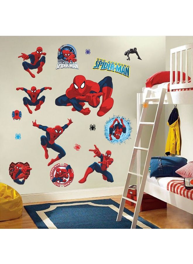 Y&D 3D Spiderman Wall Sticker Red/Blue 50x70centimeter - Image 3