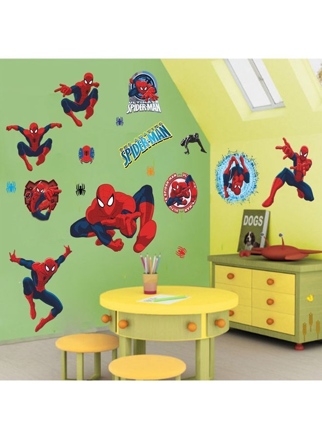 Y&D 3D Spiderman Wall Sticker Red/Blue 50x70centimeter - Image 1