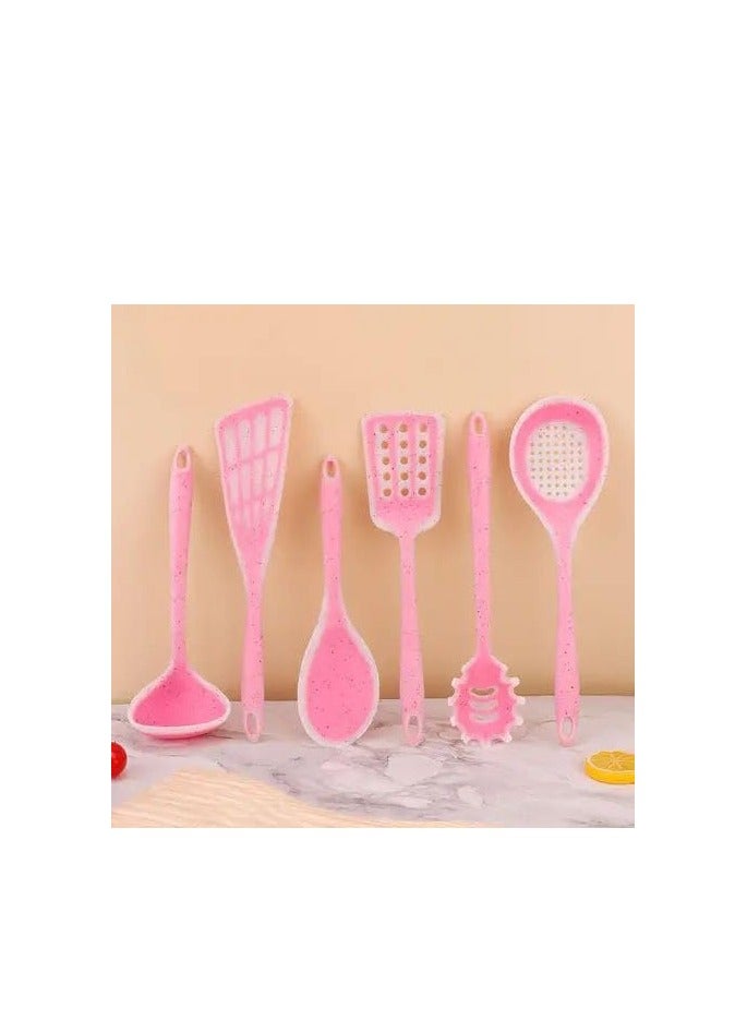 Silicone Kitchen Utensil Set with Holder Non-Stick Heat Resistant Cookware Multicolor - Image 2