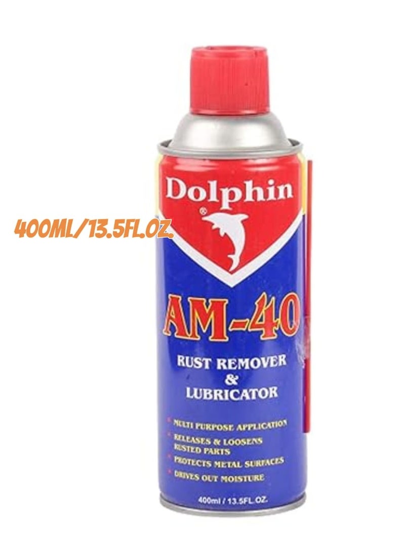 دولفين بخاخ مزيل الصدأ ومزيل التشحيم متعدد الأغراض AM-40 - 400 مل - Image 1