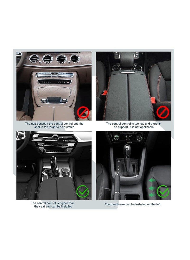 SYOSI - Car Armrest Extender Support Elbow - Adjustable Height Comfort Arm Rest Pads Extender for Universal Auto Car Center Console (Beige) - Image 1