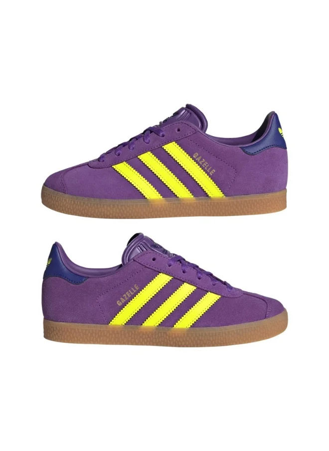 اديداس اوريجينالز adidas GAZELLE J Purple Originals Kids Shoes