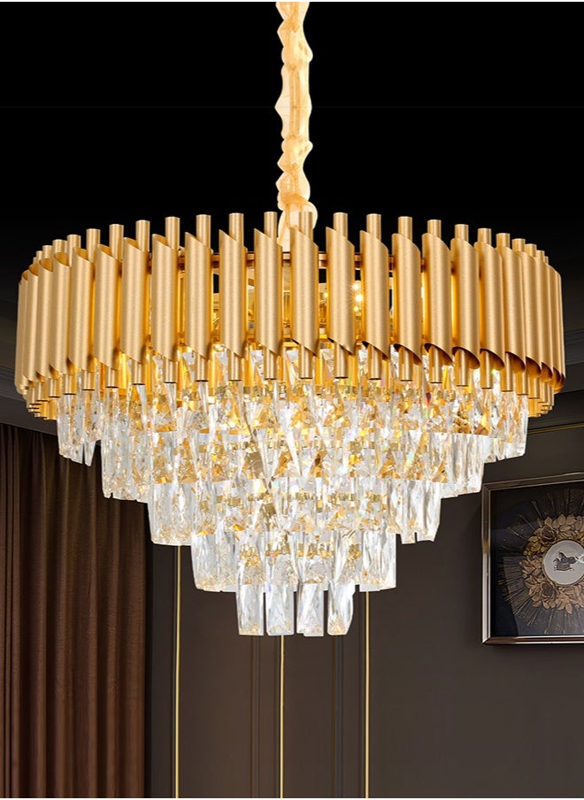 Golden Crystal Chandelier, Elegant Lighting Fixture Round Luminaire, Luxurious Ceiling Light, Bedroom Luxury Light, Modern Crystal Lighting, Golden Pendant, Sparkling Pendant Light - pzsku/ZB93884517B4668B61ECFZ/45/_/1717591152/11addd7b-c9cd-40d4-b7ae-af3f4f75bdb6