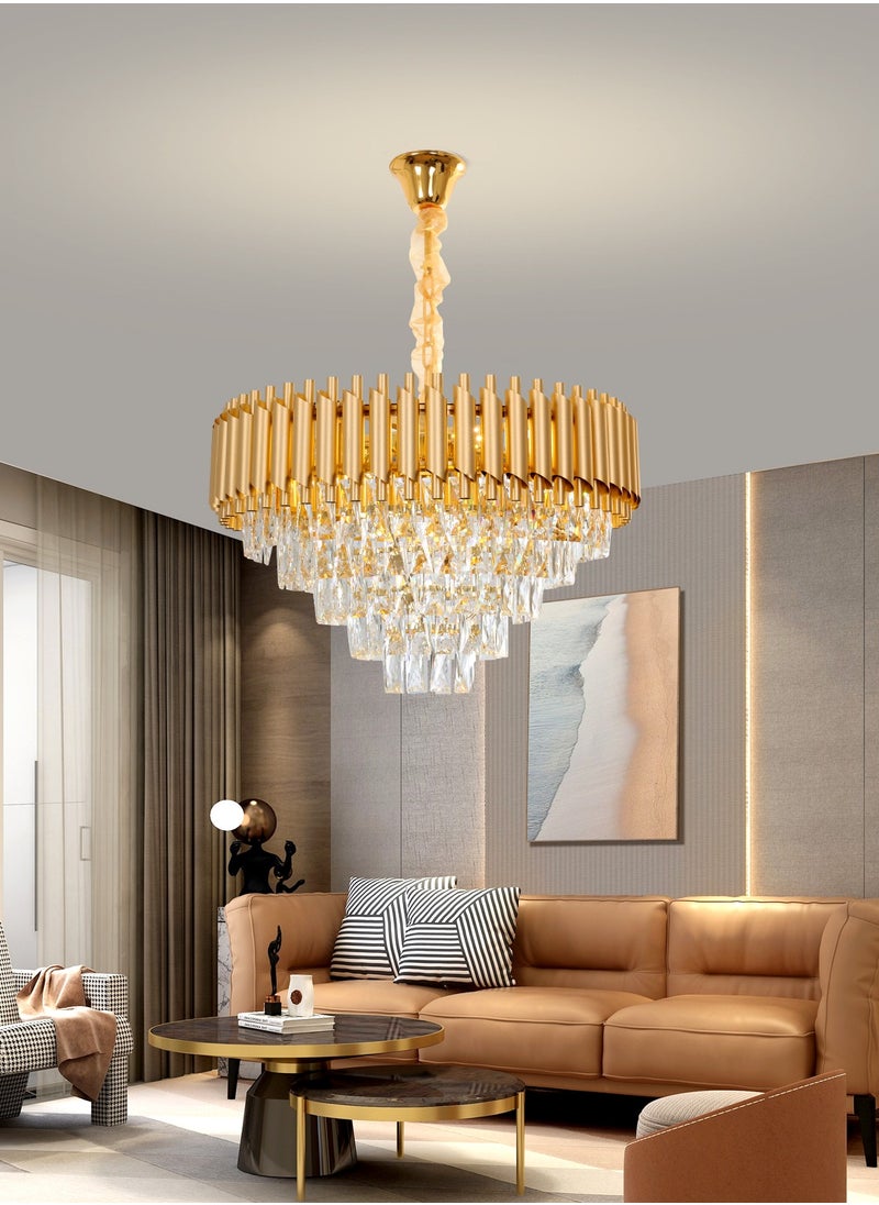 Golden Crystal Chandelier, Elegant Lighting Fixture Round Luminaire, Luxurious Ceiling Light, Bedroom Luxury Light, Modern Crystal Lighting, Golden Pendant, Sparkling Pendant Light - pzsku/ZB93884517B4668B61ECFZ/45/_/1717592373/8562b48c-5aed-4ee9-ba60-9071e6bd55c6