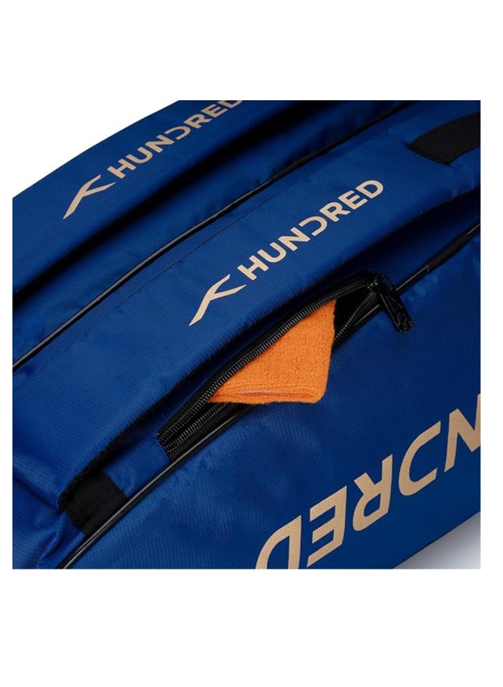 هندرد حقيبة أدوات كرة الريشة من كوزموجير | كبير | سحاب مزدوج | حقيبة بجيب أمامي بسحاب | بوليستر | أشرطة خلفية مبطنة | مقبض سهل الحمل | رياضة المضرب - Image 5