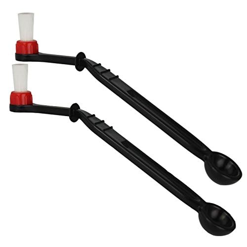 Number-One Coffee Machine Brush Cleaner Nylon Espresso Machine Brush Coffee Cleaning Tool with Spoon (Pack of 2) - Image 2