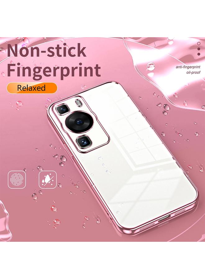 Green Tiger Case For Huawei P60 / P60 Pro Transparent Plating Fine Hole Phone Case - Image 4