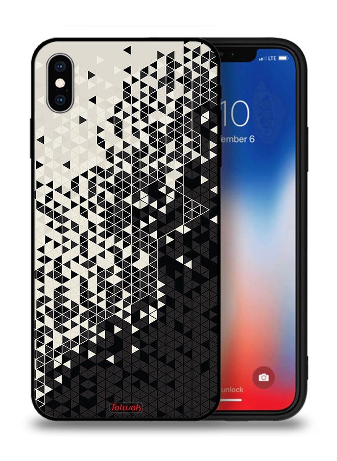 Tolwak - Apple iPhone XS Protective Case Pattern Digital Art Triangle - Image 1