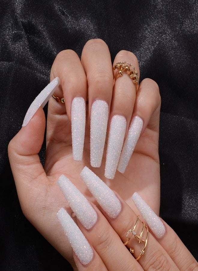 Bellecrey 4Jars Pearl Shiny Silver Nail Glitter Powder White Color Chrome Glitter Pigment Dust Iridescent Nail Gel Polishes Decoration Diamond Aurora Glitter Mermaid Chrome Nails DIY - Image 3