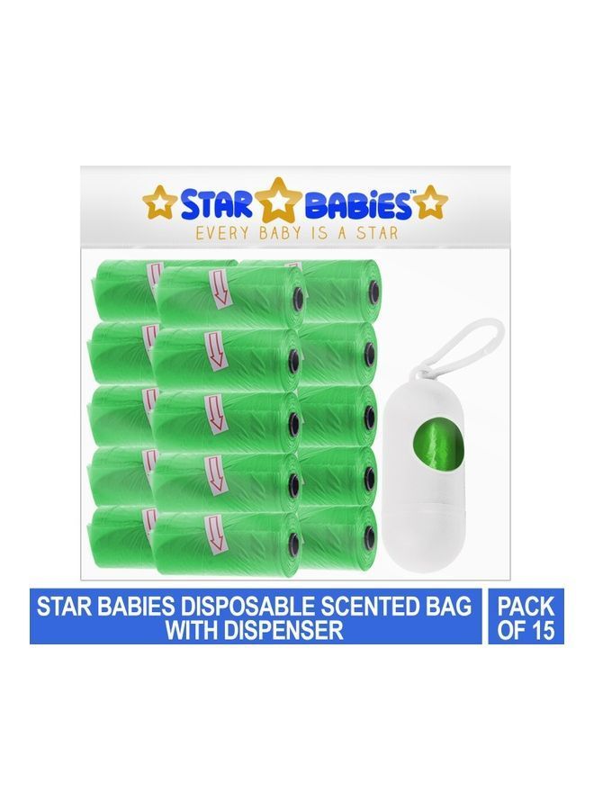 NIBEMINENT Disposable Scented Bag With Dispenser - Pack Of 15  - Image 2