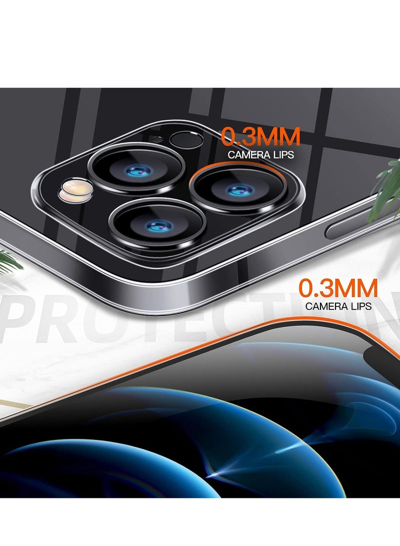 إلترازون Compatible with iPhone 14 Pro Max Slim Case,Paper-Thin Transparent Finish Skin Back Case [Non Yellowing] Ultra Protective Cover with Camera Protection 6.7 Inch (Clear) - Image 4