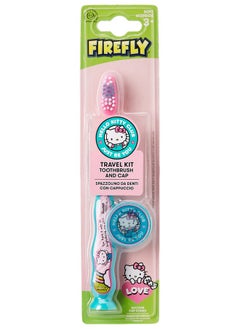 Firefly Hello Kitty Suction Toothbrush With Cap - Travel Kit  - Image 1