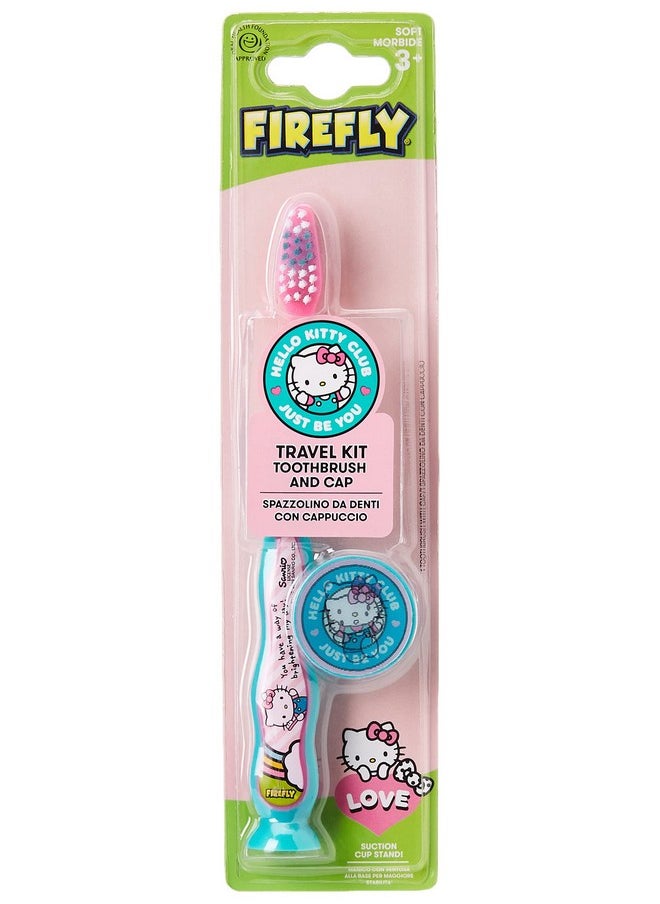 Firefly - Hello Kitty Suction Toothbrush With Cap - Travel Kit - Image 1