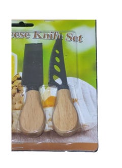 Generic 4-Piece Cheese Knives And Serving Tools Set Silver/Brown  - Image 3