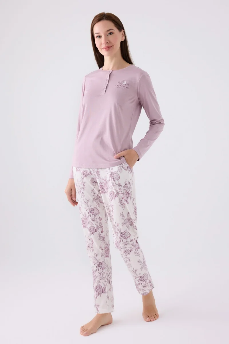 ارنيتا Women's Long Sleeve Pajama Set AR3119 Lilac