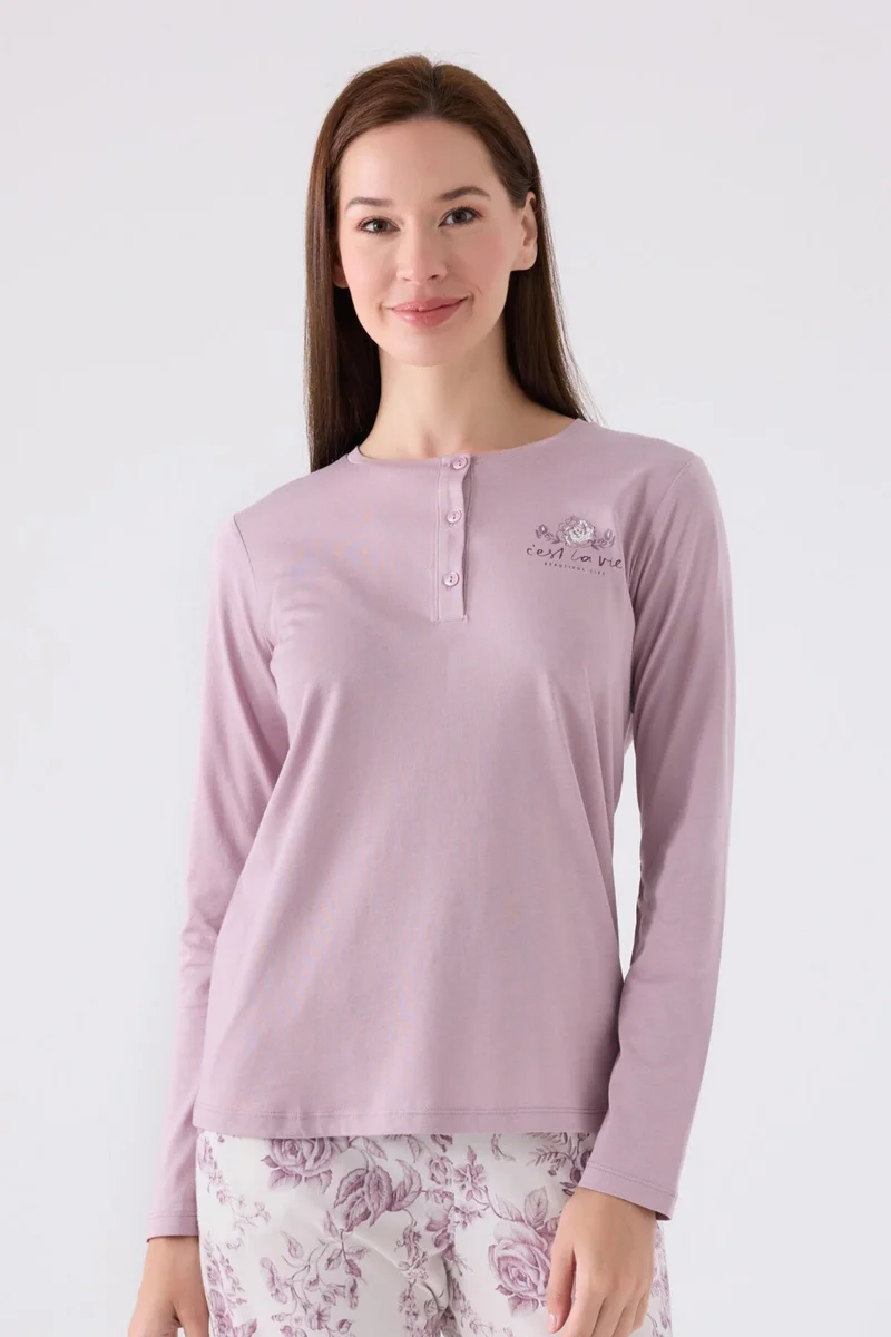 ارنيتا Women's Long Sleeve Pajama Set AR3119 Lilac