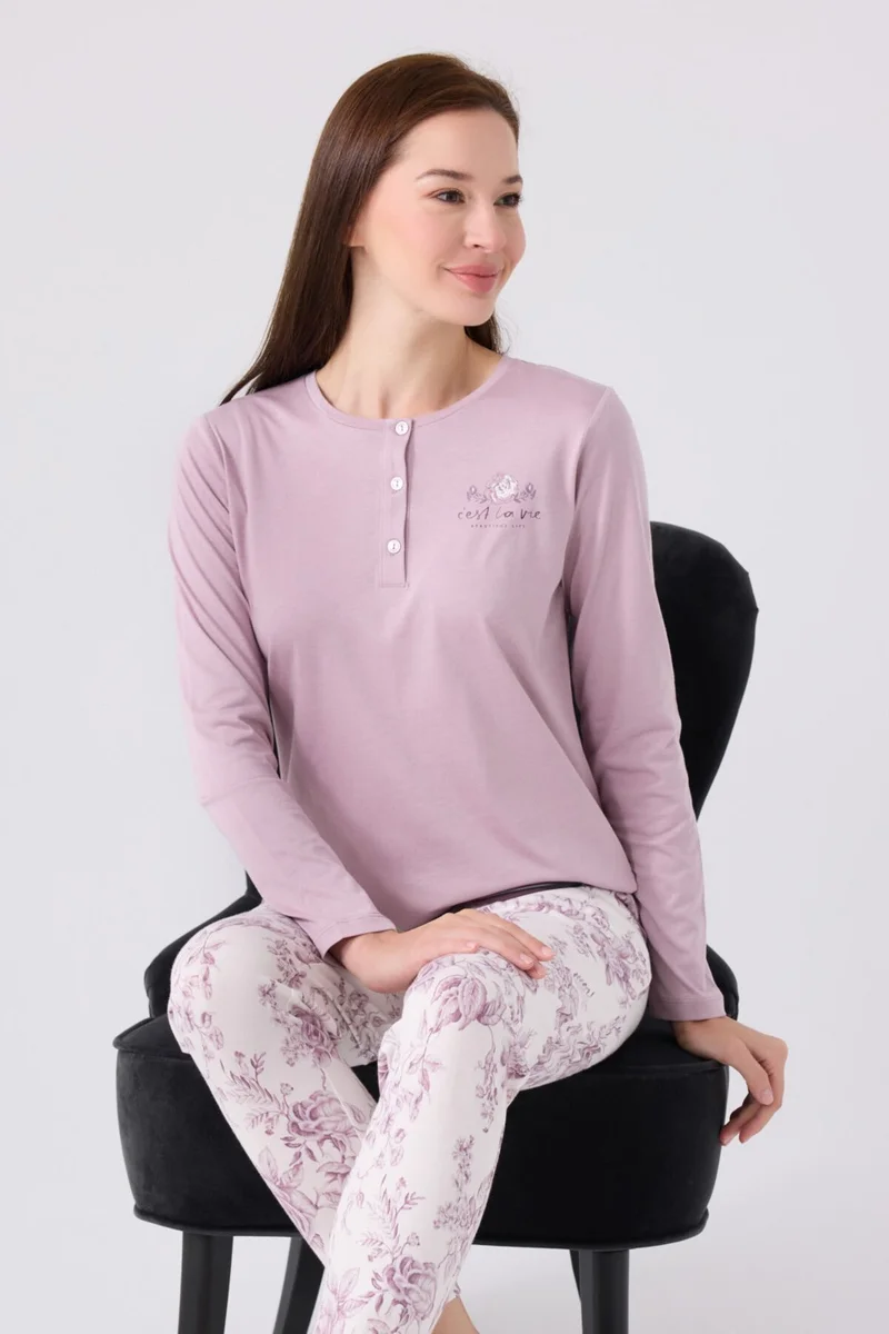 ارنيتا Women's Long Sleeve Pajama Set AR3119 Lilac