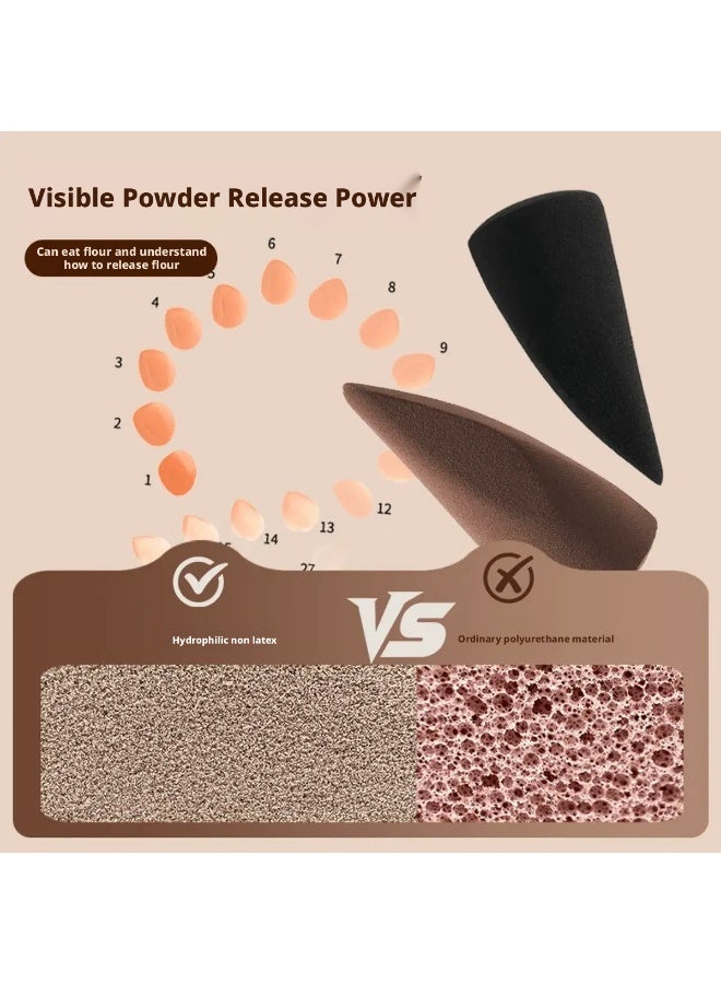 إسفنج مكياج بشكل الإبهام عدد 2 للاستخدام الجاف والرطب مخصص لكريم الأساس امتصاص أقل توزيع دقيق أداة مكياج للاستخدام اليومي والاحترافي - Image 5