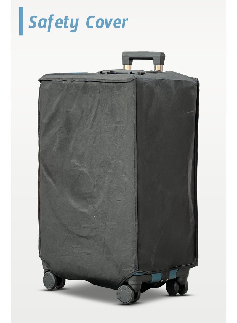 ZAAPPY Hard Shell Aluminum Frame 24 Inch (20-25kg) Luggage With TSA Lock, Travel Hook, Silent 360° Spinner Wheels, Water Resistant Suitcase - Image 5
