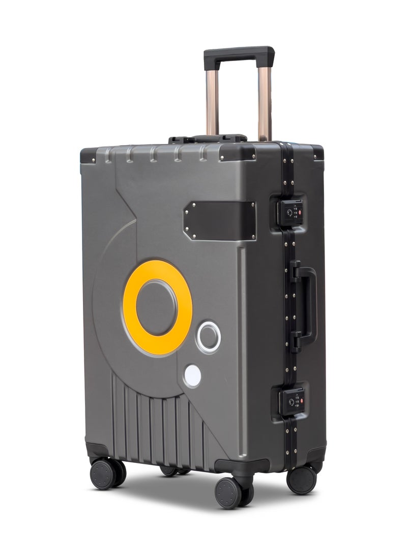 ZAAPPY Hard Shell Aluminum Frame 24 Inch (20-25kg) Luggage With TSA Lock, Travel Hook, Silent 360° Spinner Wheels, Water Resistant Suitcase - Image 1