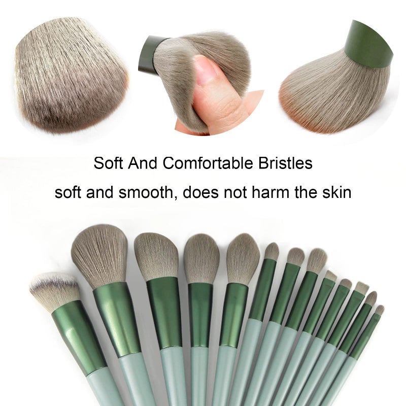 Koccido Makeup Brushes 22 Pcs Makeup Kit,Foundation Brush Eyeshadow Brush Make up Brushes Set (Green, 22 Piece Set Large) - Image 2