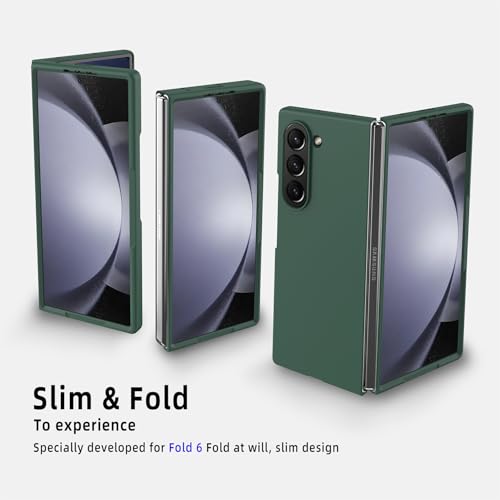XIMAND for Samsung Galaxy Z Fold 7 Case Slim Featherlight | Bare Hand Feel Anti-Oil Spray Cover | Precise Fit | Anti-Shock Core Guard - Black - Image 2