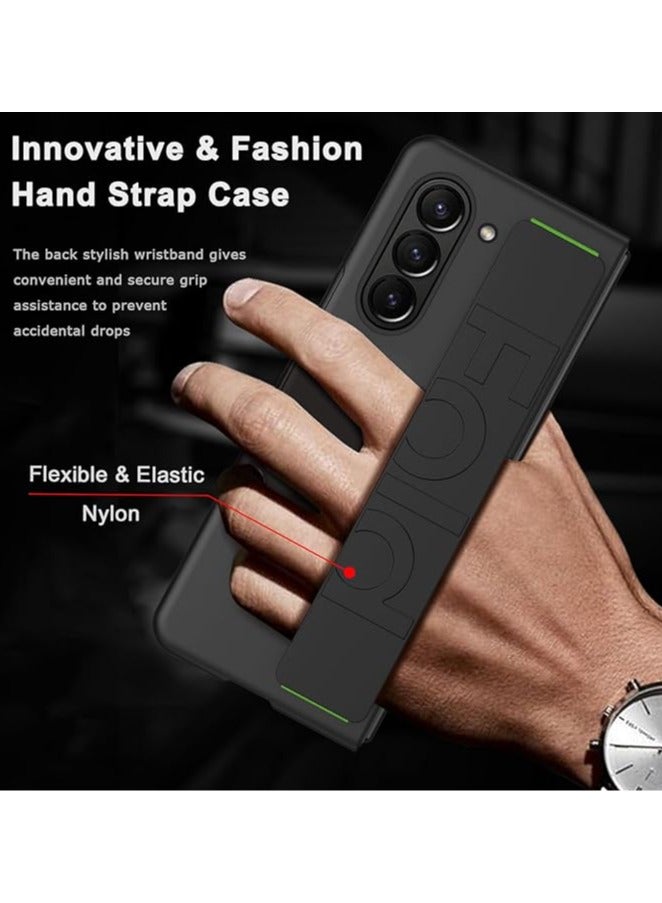 general Case compatible with Samsung Galaxy Z Fold 5/6 with hand strap, scratch resistant, shockproof, ultra-thin case for Samsung Galaxy Z Fold 5/6 - Image 2