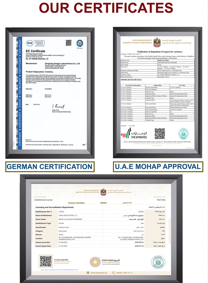 دادا واقي ذكري كبير منقط 12 قطعة - Image 5