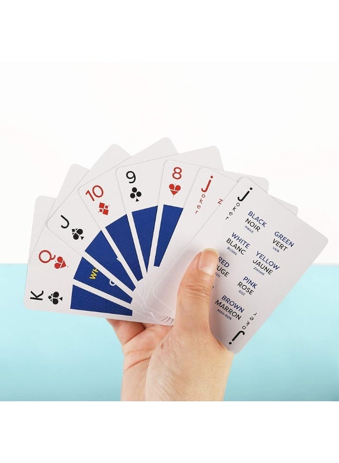 LINGO French Lingo Playing Cards | Travel Flashcards | Learn French Vocabulary in A Fun & Easy Way | 52 Essential Translations - Image 3
