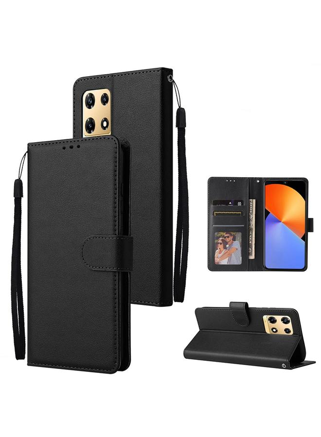 Zaboon Case For Infinix Note 30 Pro 3 Card Slots Multifunctional Leather Phone Case - Image 1
